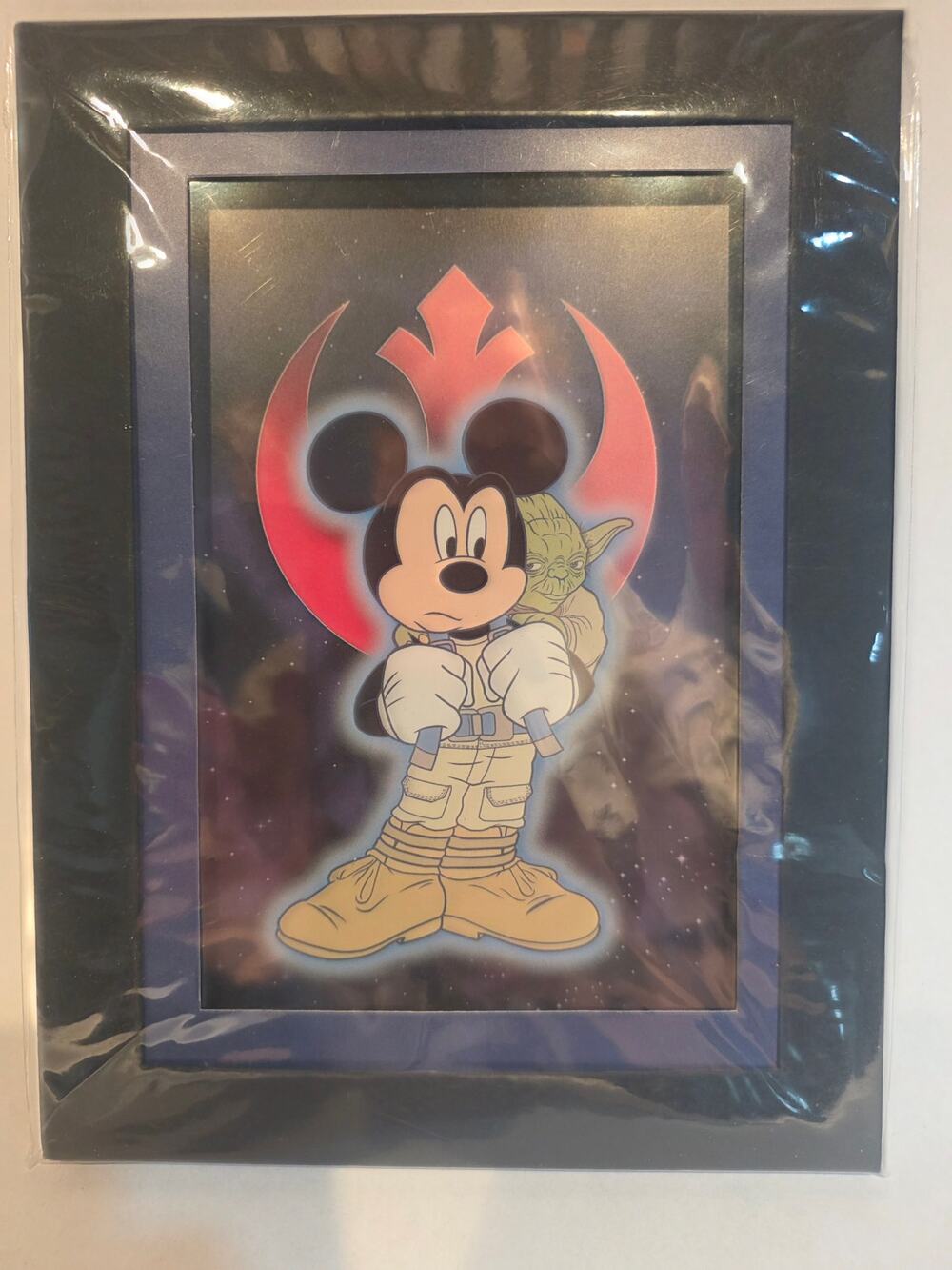 Disney Star Wars Defend-Ears Laser Cel Jedi Mickey 6x8 COA